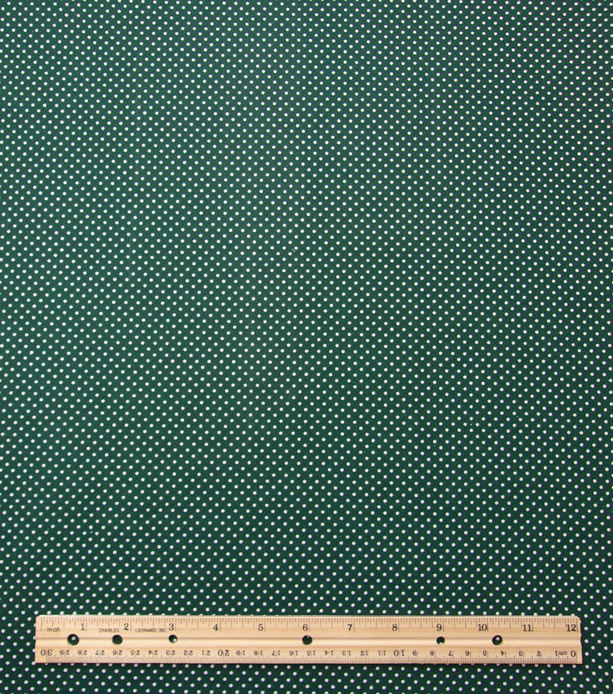 Pin Dots on Hunter Green Quilt Cotton Fabric by Quilter's Showcase
