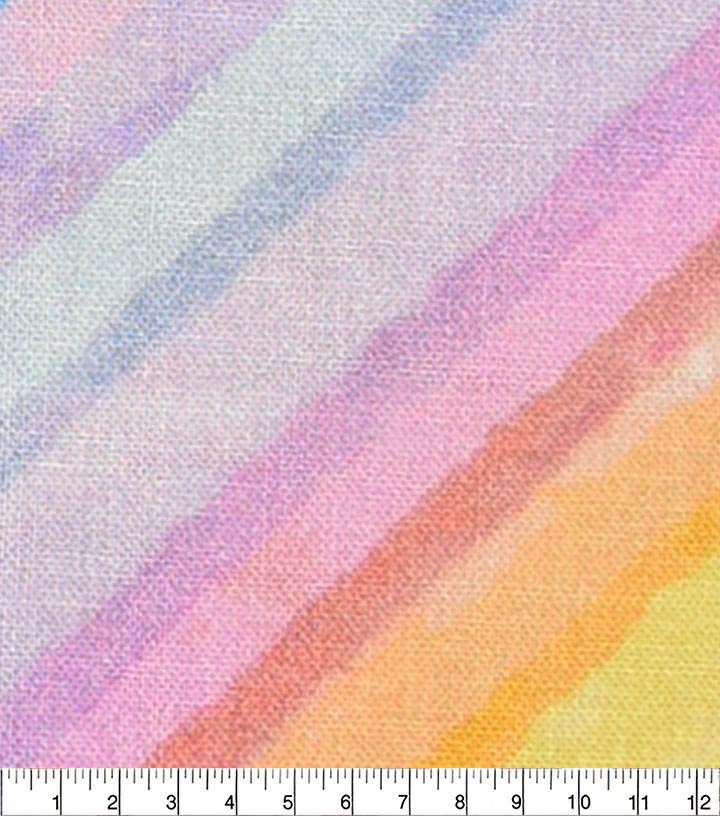 Multicolor Striped Cotton Fabric by Keepsake Calico