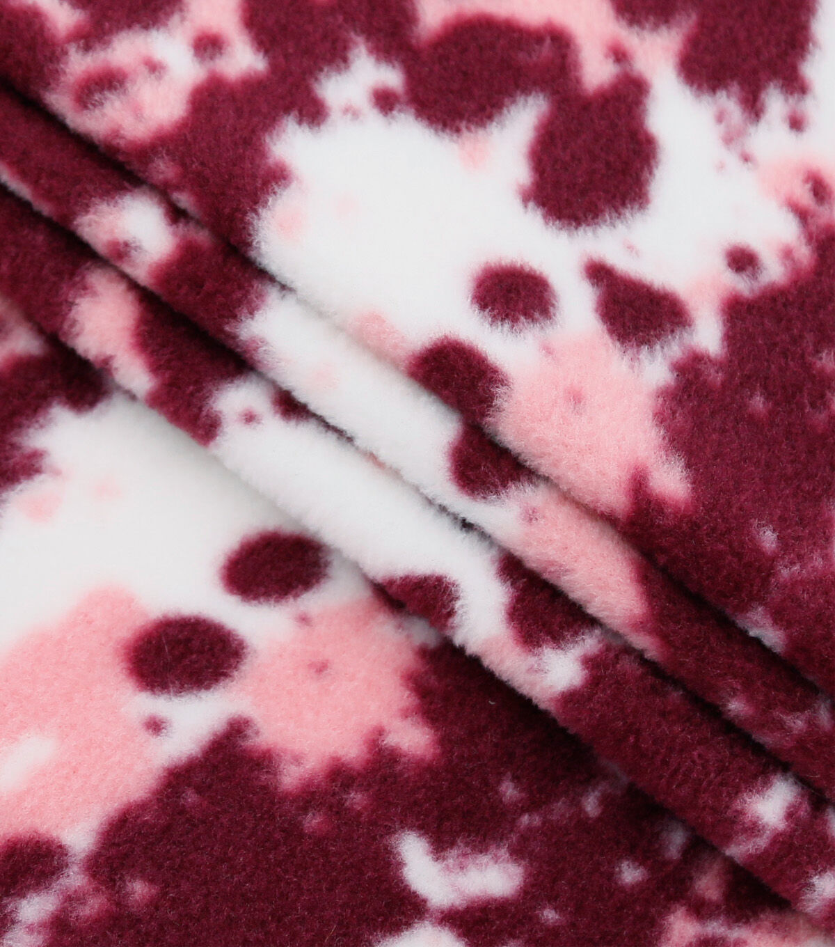 Pink Camouflage Anti Pill Fleece Fabric