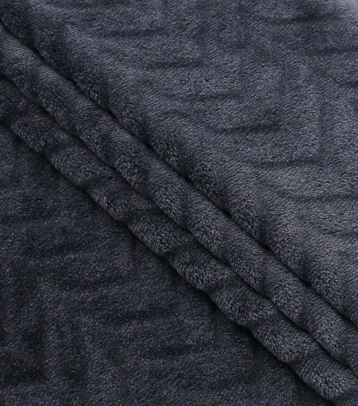 Arrow Black Embossed Sew Lush Fleece Fabric