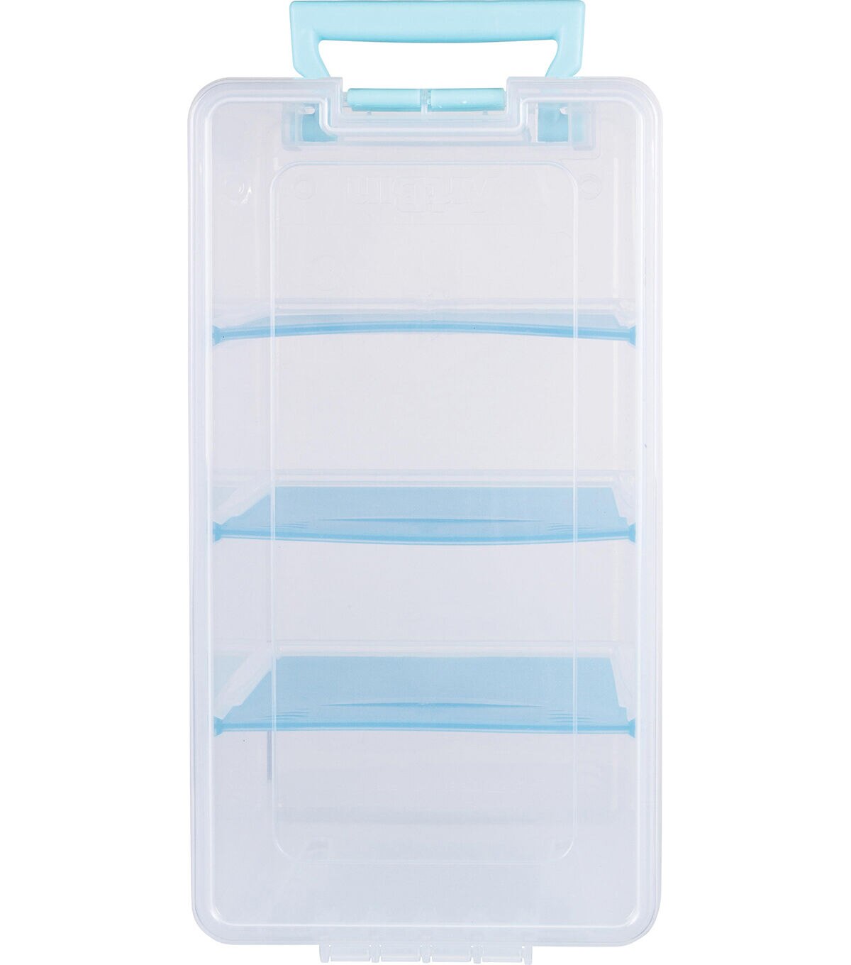 ArtBin Super Semi Satchel Aqua Handle Latch & Dividers