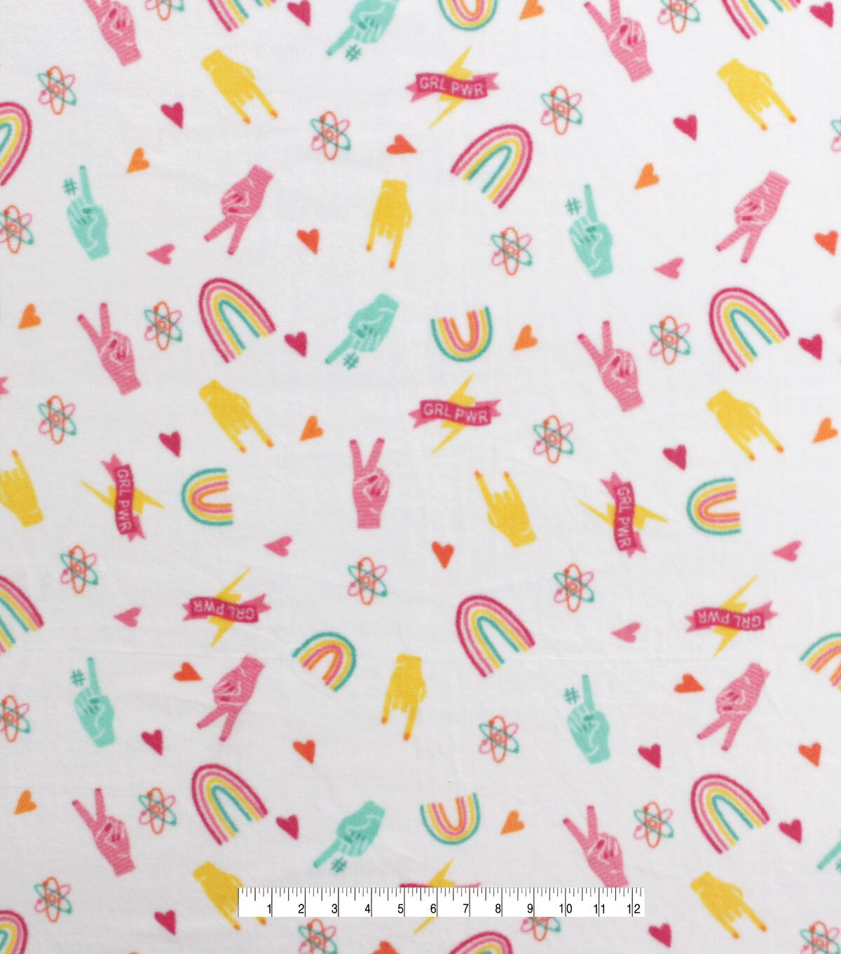 Girl Power Icons Anti Pill Fleece Fabric