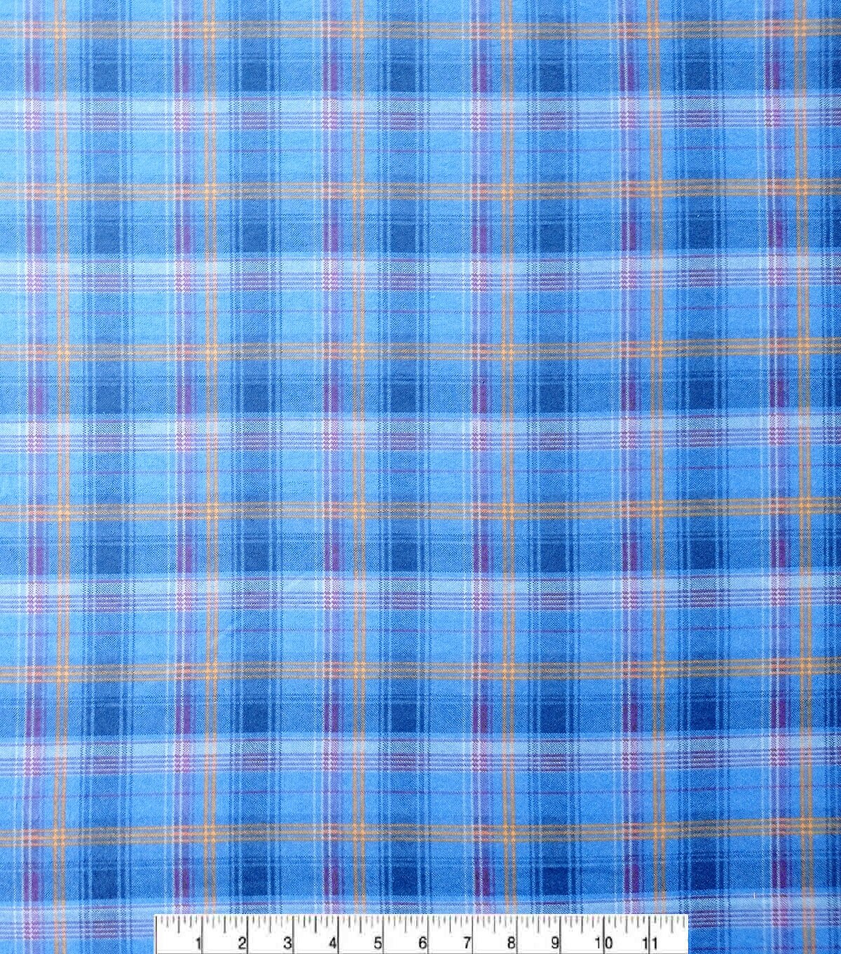 Eddie Bauer Blue Plaid Flannel Prints Fabric