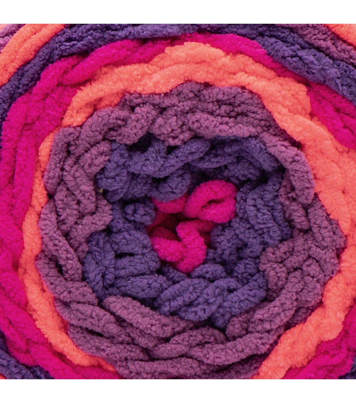 Bernat Blanket Stripes 220yds Super Bulky Polyester Yarn 2 Bundle