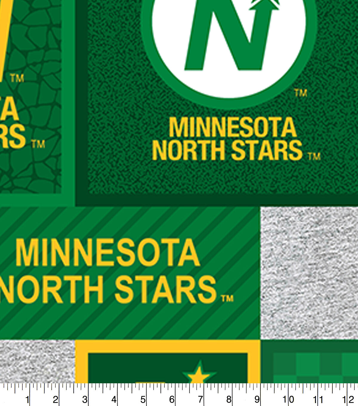 Minnesota North Stars Fleece Fabric Patch