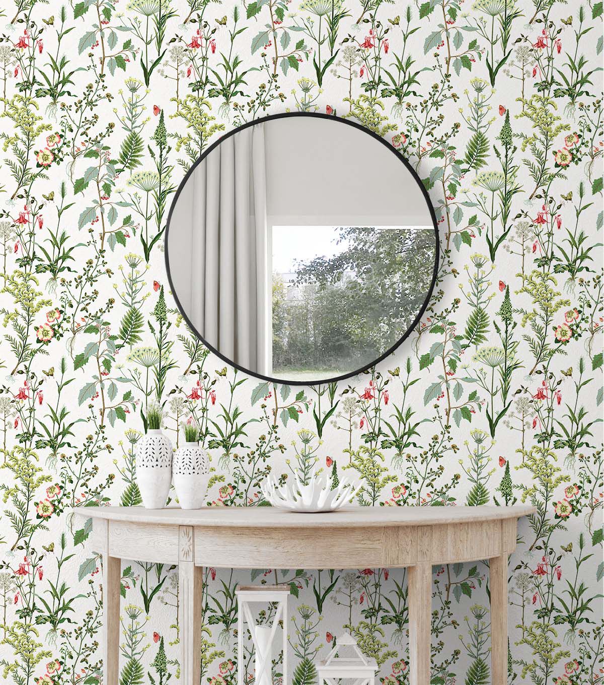 Surface Style 20.5' x 18' Grass Meadow Peel & Stick Wallpaper