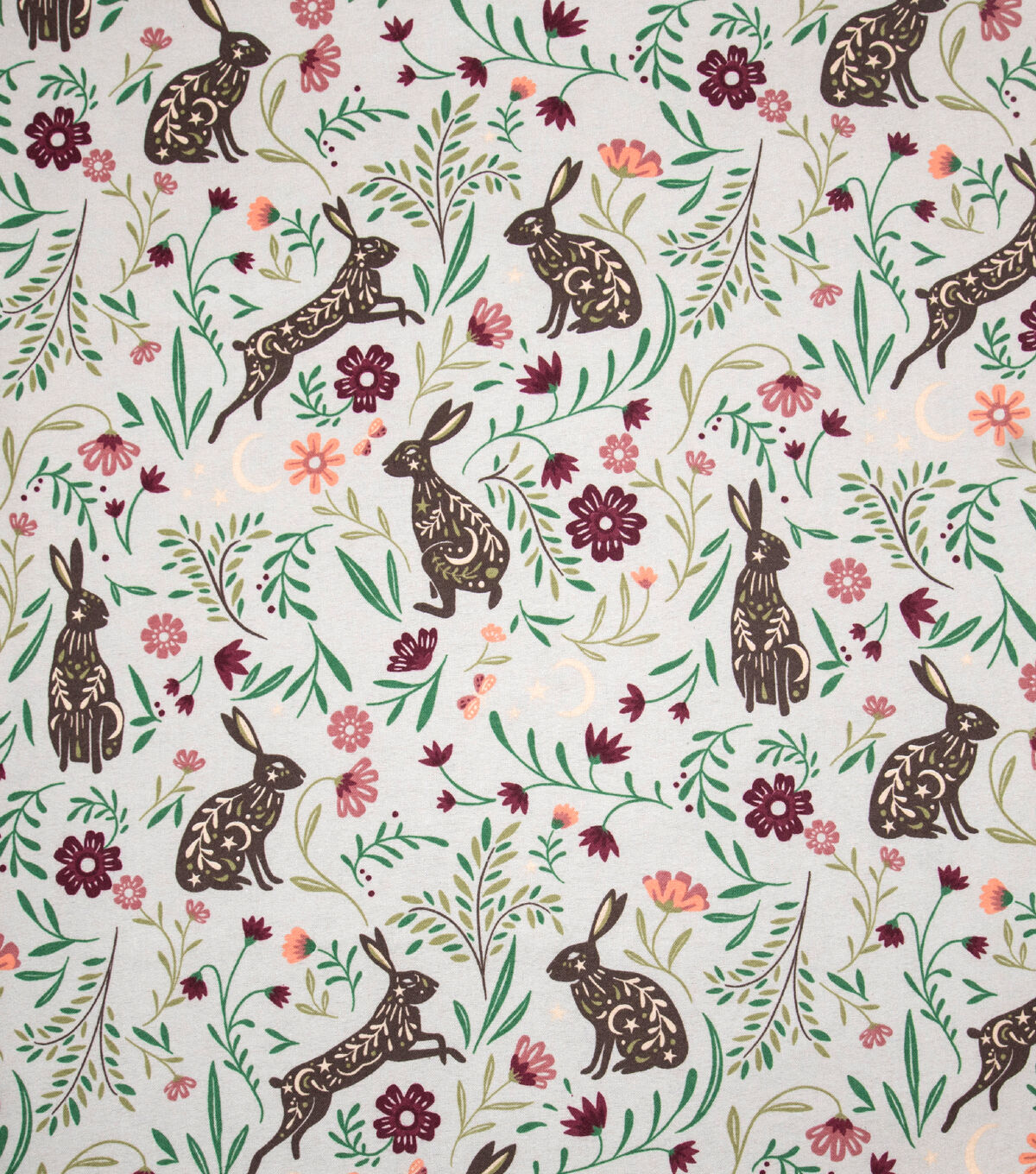 Super Snuggle Celestial Rabbit Flannel Fabric