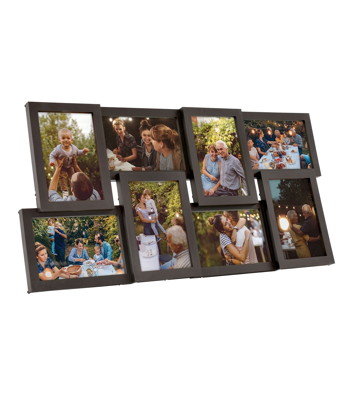 MCS Walnut 8 Photo Dimensional Collage Frame