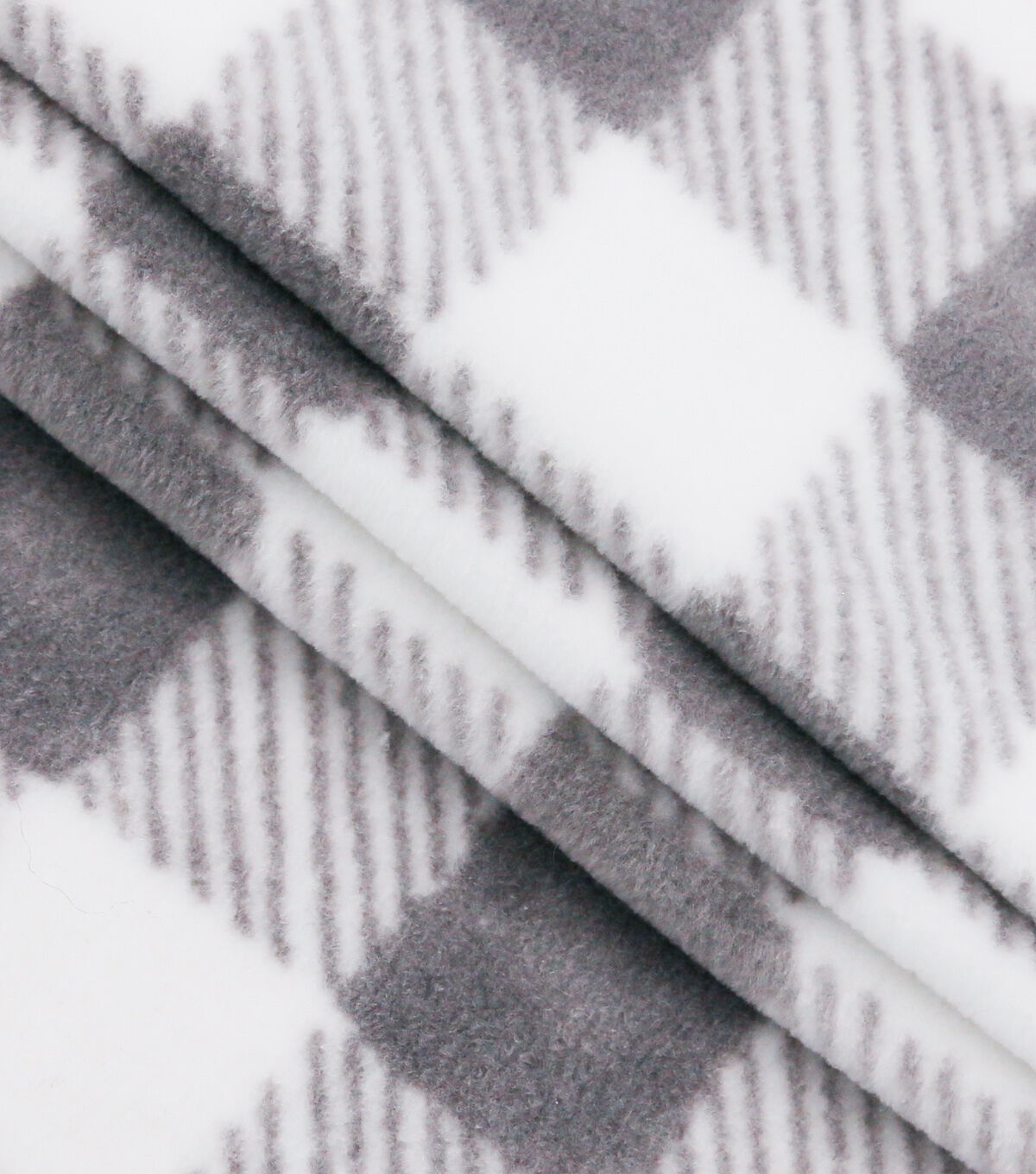 Barely There Gingham Luxe Fleece Fabric