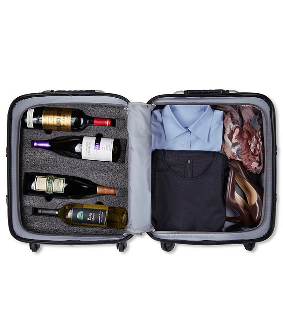 VinGardeValise® Petite 8-Bottle Wine Suitcase Spinner Suitcase