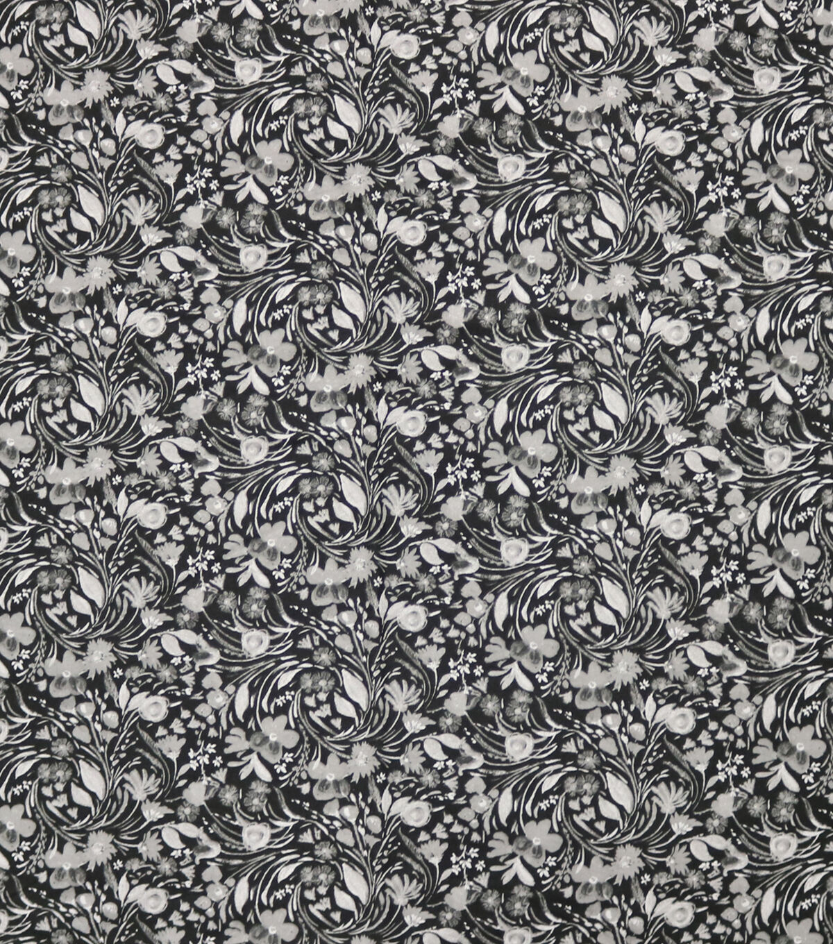 Floral Swirl Black 108
