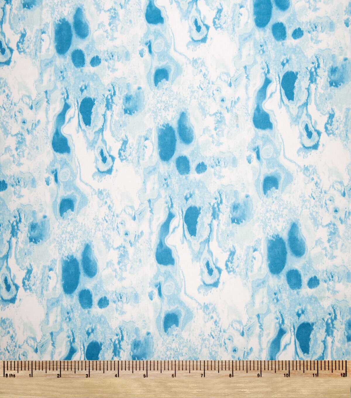 Super Snuggle Blue Jelly Tie Dye Flannel Fabric